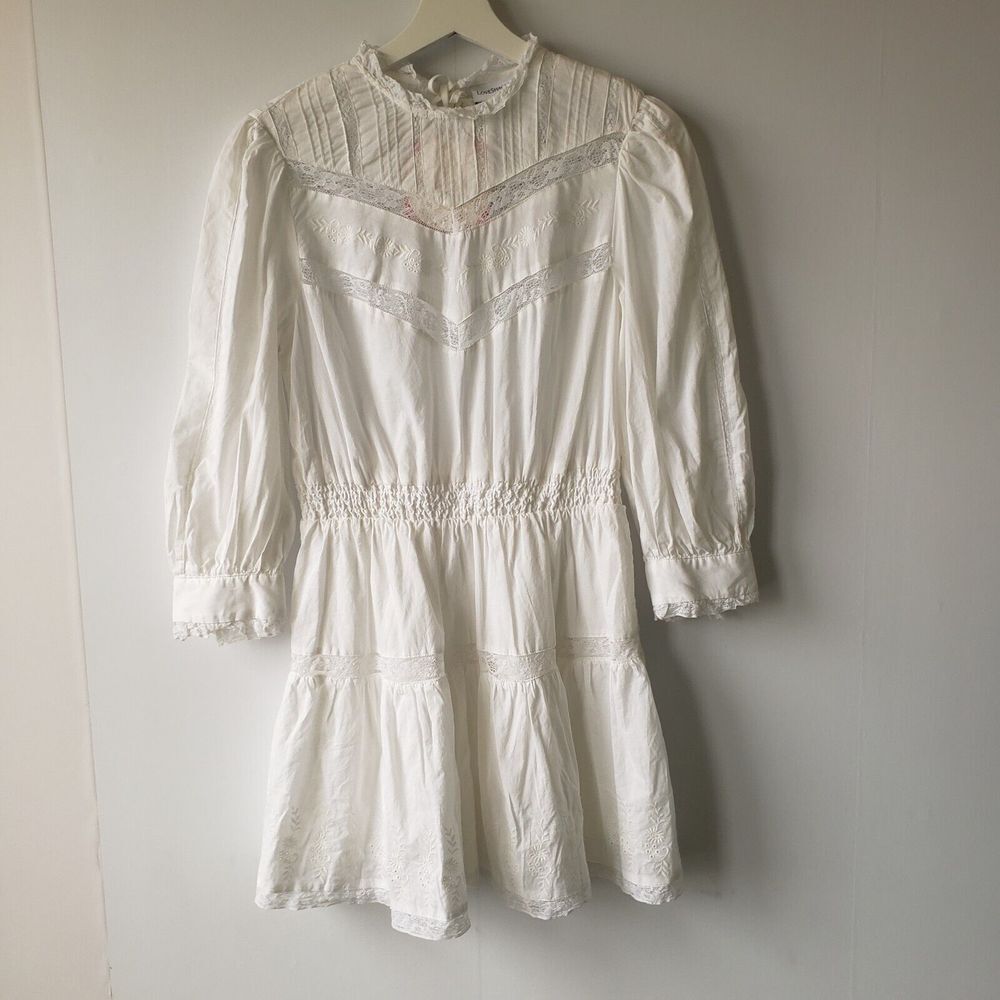 LoveShackFancy White Mini Dress